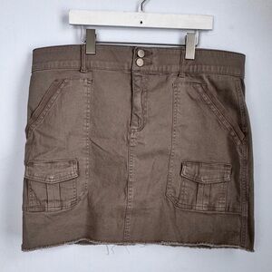 Democracy “Ab” Solution Utility Cargo Pocket Mini Skirt Size 14